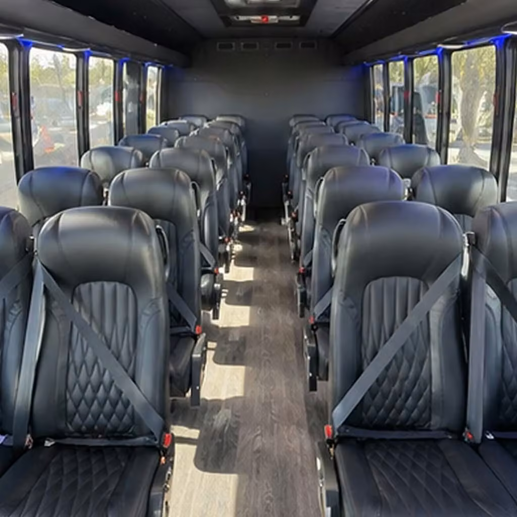 30 passenger minibus inside